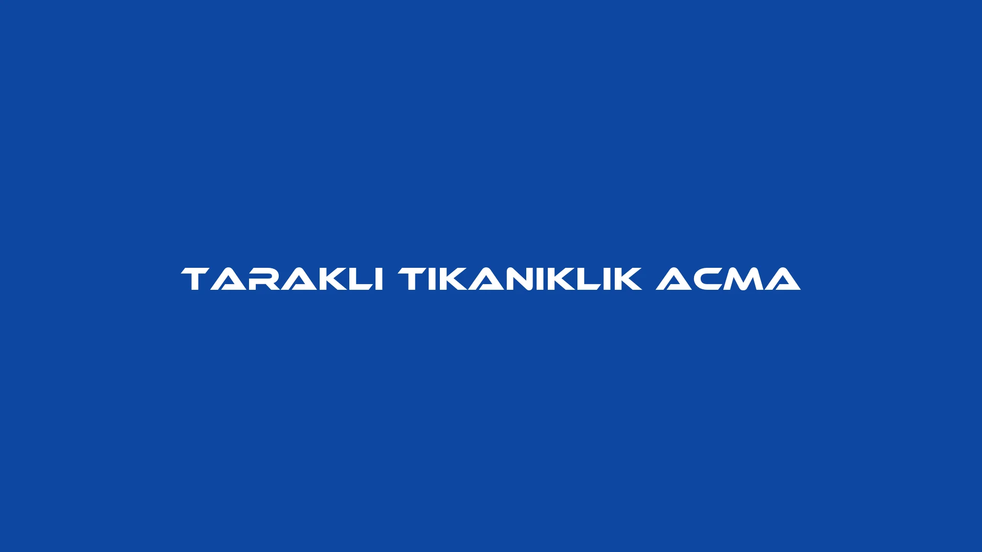 Taraklı Tıkanıklık Açma